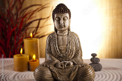Obraz na płótnie canvas Budda w koncepcyjnym zen