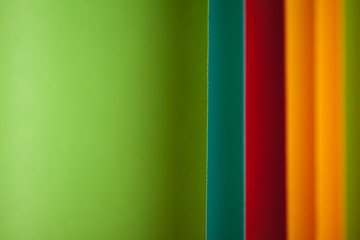 Wall Mural - detail of curved, colored sheets of paper