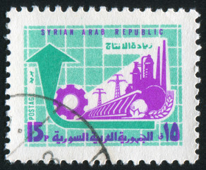 Sticker - factory and power station