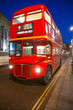 Old double-decker bus, London. 