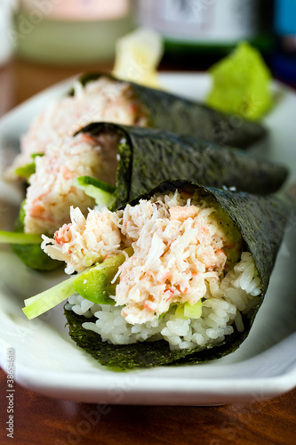 Tapeta ścienna Ręcznie krabowane sushi
