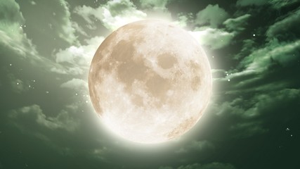 moon in the night sky