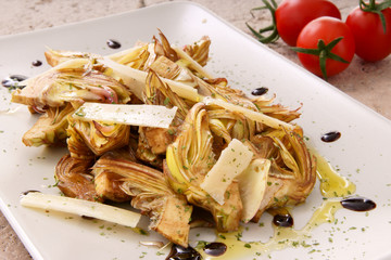 insalata di carciofi e parmigiano