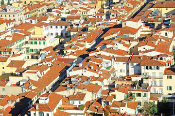 Wall Mural - Florence houses aerial view