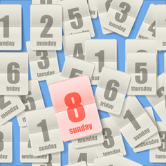 Poster - Calendar sheets seamleaa background