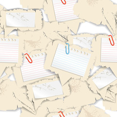 Aufkleber - Blank white papers seamless background