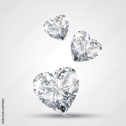 Dekoracja na wymiar  serce-w-ksztalcie-diamentu