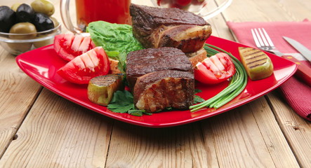 Poster - grilled meat : beef