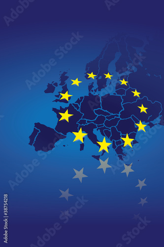 Obraz na płótnie Europa Flagge Fahne 1