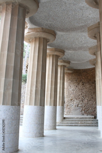 Fotoboard na płycie Barcelona Guell Park