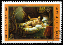 USSR - CIRCA 1976: A Stamp Printed In USSR, Shows "Danae" 1636 B