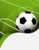 Fototapeta Sport - Abstract football background with playing field
