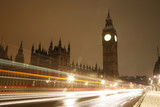 Fototapeta Londyn - Snow Covered Westminster