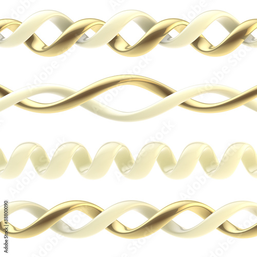 Spiral glossy plastic design ornament