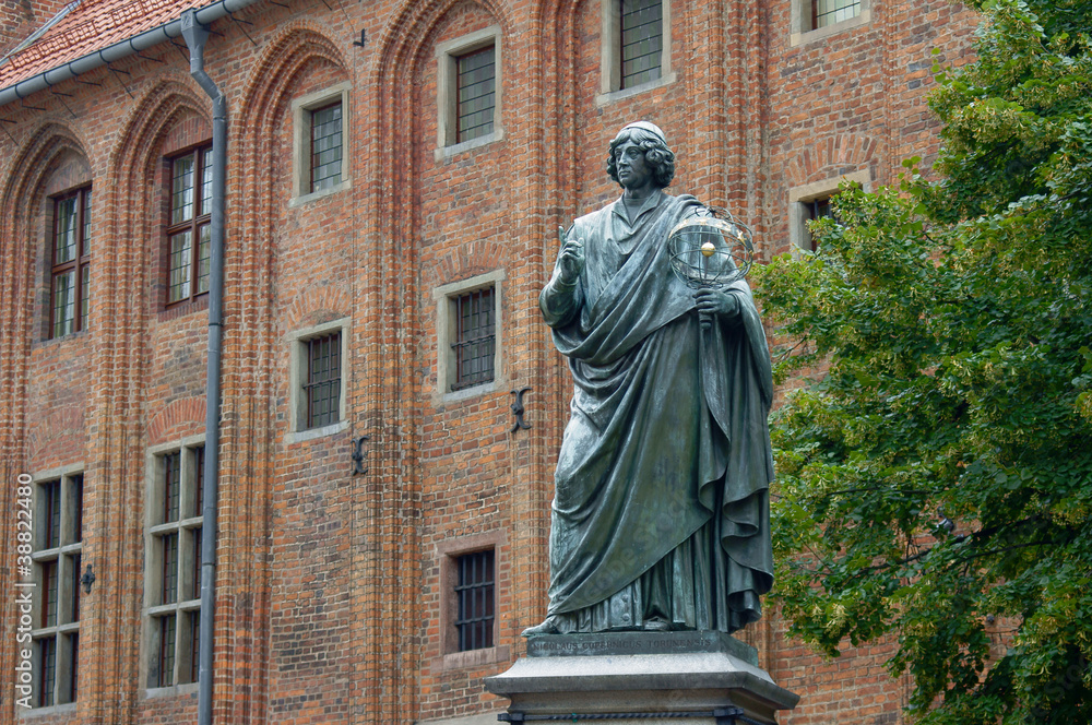 Pomnik astronoma, Mikołaj Kopernik, Polska, Toruń - obrazy, fototapety, plakaty 