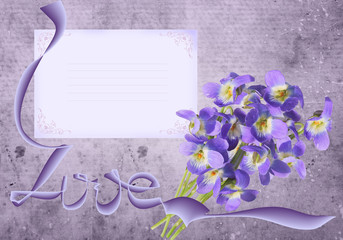Wall Mural - lilac violet grunge
