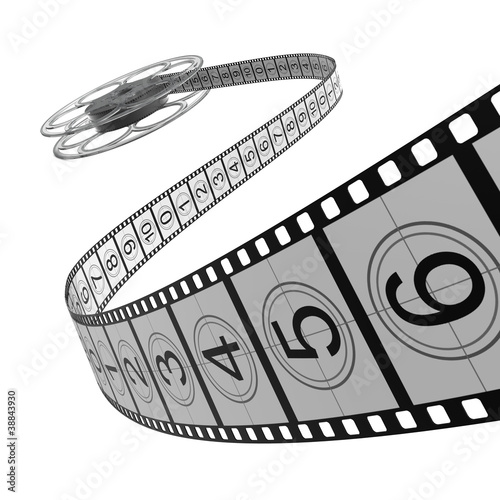 Board z aluminiowym obramowaniem Rolka filmowa - przezroczy