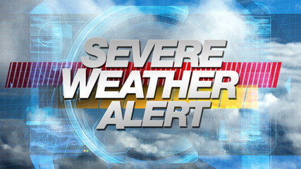 severe weather alert - broadcast graphics title