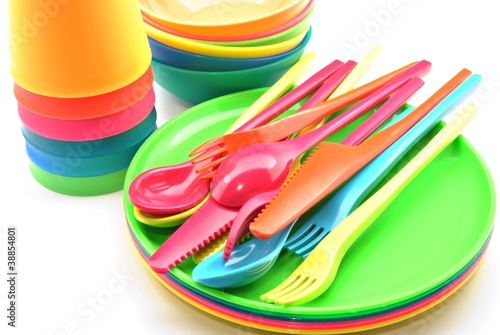Board z aluminiowym obramowaniem Plastikowe naczynia