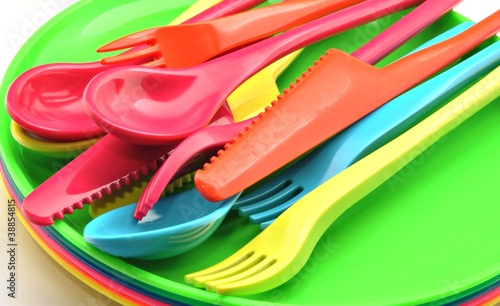Board z aluminiowym obramowaniem Plastikowe naczynia