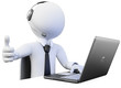 © Texelart - 3D Operator working in a call center