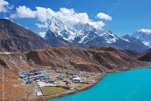 Tapeta ścienna Wioska gokyo, himalaje, nepal