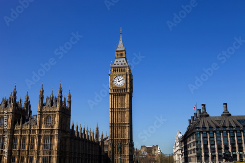 Obraz na płótnie canvas czteroczęściowy "tetraptyk" Big ben