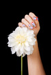 fingernails and flower
