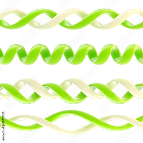 Spiral glossy plastic design ornament