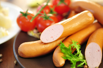 Canvas Print - Tomaten, Wurst