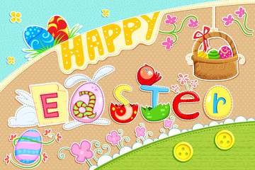 Wall Mural - Easter Card