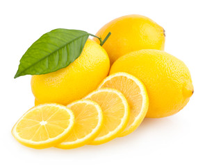 Wall Mural - sliced lemons