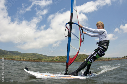 Dekoracja na wymiar  chlopiec-windsurfingu