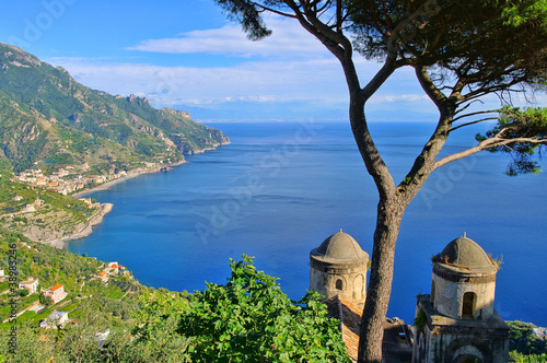Plakat na papierze fotorealistycznym Amalfi kueste - wybrzeże amalfi 01