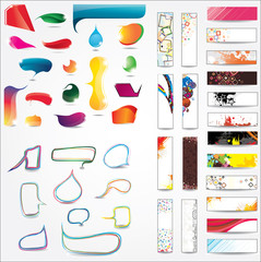 Wall Mural - Collection of elements for different design