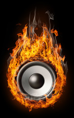 Burning speaker - 