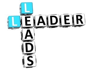 Poster - 3D Leader Leads Crossword