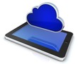cloud mit tablet pc