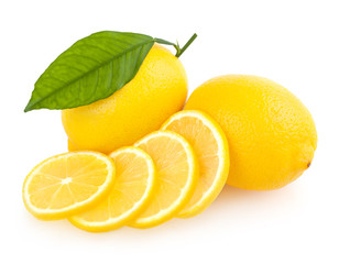 sliced lemons