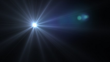 Wall Mural - blue light expose center
