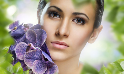 Wall Mural - flower girl