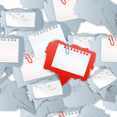Aufkleber - Blank white papers seamless background