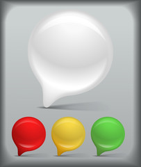 Poster - Background of abstract talking bubble