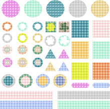 Set Of Elements For Scrapbook Isolated