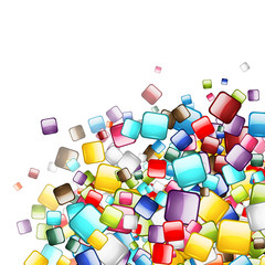 Poster - Abstract web buttons background for your design