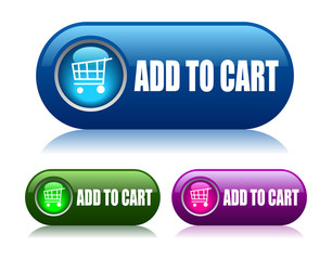 Sticker - Add to cart vector buttons