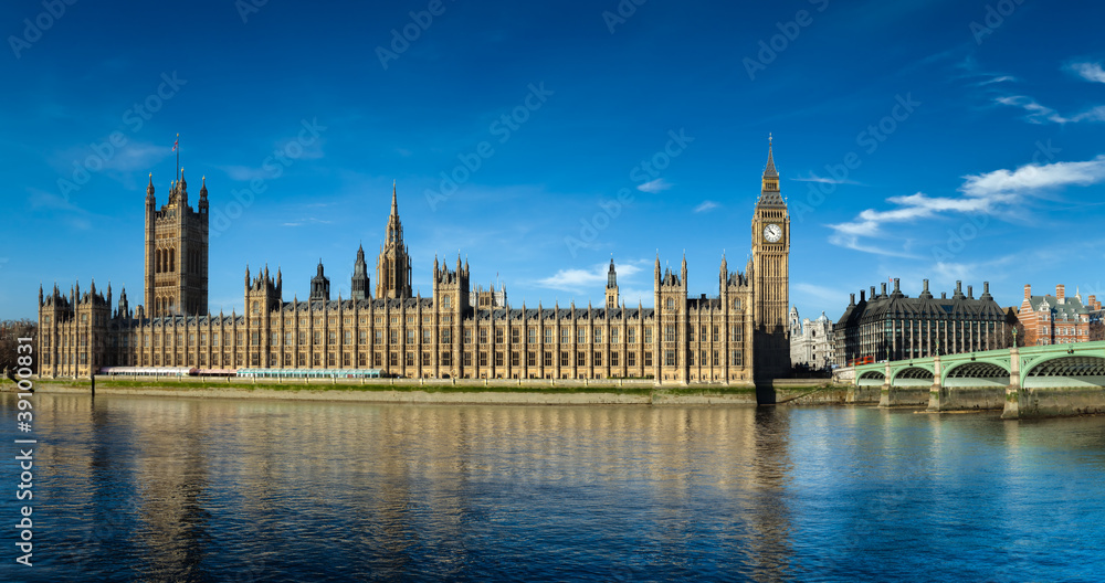 Big Ben Londres Angleterre - obrazy, fototapety, plakaty 