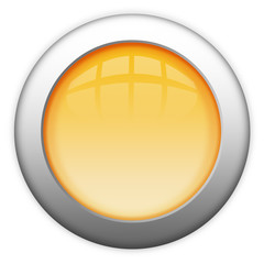 Canvas Print - Blank glass yellow button