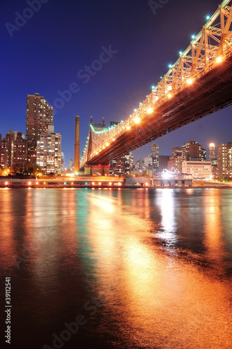 Plakat na papierze fotorealistycznym Most queensboro i manhattan