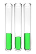 © R.P. Visual - three testtubes with green liquids